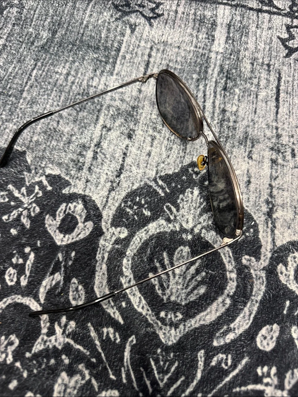 Armani Exchange Silver Frame Sunglasses with Black Lenses